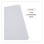 A Picture of product UNV-20818 Universal® Deluxe Write-On/Erasable Tab Index 8-Tab, 11 x 8.5, White, Tabs, 1 Set