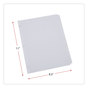 A Picture of product UNV-20818 Universal® Deluxe Write-On/Erasable Tab Index 8-Tab, 11 x 8.5, White, Tabs, 1 Set
