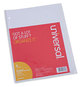 A Picture of product UNV-20818 Universal® Deluxe Write-On/Erasable Tab Index 8-Tab, 11 x 8.5, White, Tabs, 1 Set