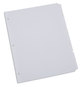 A Picture of product UNV-20818 Universal® Deluxe Write-On/Erasable Tab Index 8-Tab, 11 x 8.5, White, Tabs, 1 Set
