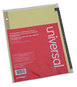 A Picture of product UNV-20821 Universal® Deluxe Preprinted Simulated Leather Tab Dividers with Gold Printing 25-Tab, A to Z, 11 x 8.5, Buff, 1 Set