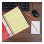 A Picture of product UNV-20821 Universal® Deluxe Preprinted Simulated Leather Tab Dividers with Gold Printing 25-Tab, A to Z, 11 x 8.5, Buff, 1 Set