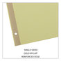 A Picture of product UNV-20821 Universal® Deluxe Preprinted Simulated Leather Tab Dividers with Gold Printing 25-Tab, A to Z, 11 x 8.5, Buff, 1 Set
