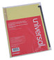 A Picture of product UNV-20822 Universal® Deluxe Preprinted Simulated Leather Tab Dividers with Gold Printing 31-Tab, 1 to 31, 11 x 8.5, Buff, Set