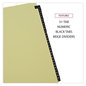 A Picture of product UNV-20822 Universal® Deluxe Preprinted Simulated Leather Tab Dividers with Gold Printing 31-Tab, 1 to 31, 11 x 8.5, Buff, Set