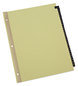 A Picture of product UNV-20822 Universal® Deluxe Preprinted Simulated Leather Tab Dividers with Gold Printing 31-Tab, 1 to 31, 11 x 8.5, Buff, Set