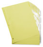 A Picture of product UNV-20831 Universal® Insertable Tab Index 5-Tab, 11 x 8.5, Buff, Clear Tabs, 24 Sets