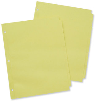 Universal® Self-Tab Index Dividers 5-Tab, 11 x 8.5, Buff, 36 Sets