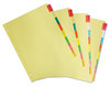 A Picture of product UNV-20840 Universal® Insertable Tab Index 8-Tab, 11 x 8.5, Buff, Assorted Tabs, 24 Sets