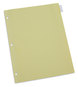A Picture of product UNV-20841 Universal® Insertable Tab Index 8-Tab, 11 x 8.5, Buff, Clear Tabs, 24 Sets