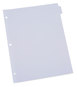 A Picture of product UNV-20845 Universal® Self-Tab Index Dividers 8-Tab, 11 x 8.5, White, 24 Sets