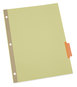A Picture of product UNV-20860 Universal® Deluxe Extended Insertable Tab Indexes 5-Tab, 11 x 8.5, Buff, Assorted tabs, 24 Sets