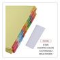 A Picture of product UNV-20890 Universal® Deluxe Extended Insertable Tab Indexes 8-Tab, 11 x 8.5, Buff, Assorted Tabs, 24 Sets