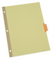 A Picture of product UNV-20890 Universal® Deluxe Extended Insertable Tab Indexes 8-Tab, 11 x 8.5, Buff, Assorted Tabs, 24 Sets