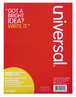 A Picture of product UNV-20920 Universal® Filler Paper 3-Hole, 8 x 10.5, Wide/Legal Rule, 200/Pack