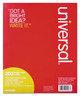 A Picture of product UNV-20923 Universal® Filler Paper 3-Hole, 8.5 x 11, Wide/Legal Rule, 200/Pack