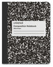 A Picture of product UNV-20930 Universal® Composition Book Wide/Legal Rule, Black Marble Cover, (100) 9.75 x 7.5 Sheets