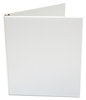 A Picture of product UNV-20952 Universal® Economy Round Ring View Binder 3 Rings, 0.5" Capacity, 11 x 8.5, White, 6/Pack