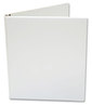 A Picture of product UNV-20952 Universal® Economy Round Ring View Binder 3 Rings, 0.5" Capacity, 11 x 8.5, White, 6/Pack