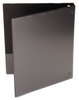 A Picture of product UNV-20961 Universal® Economy Round Ring View Binder 3 Rings, 1" Capacity, 11 x 8.5, Black, 12/Carton