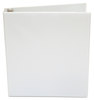 A Picture of product UNV-20962 Universal® Economy Round Ring View Binder 3 Rings, 1" Capacity, 11 x 8.5, White, 6/Pack