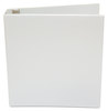 A Picture of product UNV-20972 Universal® Economy Round Ring View Binder 3 Rings, 1.5" Capacity, 11 x 8.5, White, 6/Pack