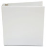 A Picture of product UNV-20972 Universal® Economy Round Ring View Binder 3 Rings, 1.5" Capacity, 11 x 8.5, White, 6/Pack