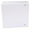 A Picture of product UNV-20992 Universal® Economy Round Ring View Binder 3 Rings, 3" Capacity, 11 x 8.5, White, 6/Pack