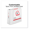 A Picture of product UNV-20997 Universal® Slant D-Ring View Binder 3 Rings, 5" Capacity, 11 x 8.5, White
