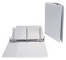 A Picture of product UNV-20997 Universal® Slant D-Ring View Binder 3 Rings, 5" Capacity, 11 x 8.5, White