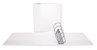 A Picture of product UNV-20997 Universal® Slant D-Ring View Binder 3 Rings, 5" Capacity, 11 x 8.5, White