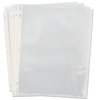 A Picture of product UNV-21125 Universal® Standard Sheet Protector Top-Load Poly Protectors, Letter, Clear, 100/Box