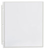 A Picture of product UNV-21125 Universal® Standard Sheet Protector Top-Load Poly Protectors, Letter, Clear, 100/Box