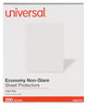 A Picture of product UNV-21127 Universal® Standard Sheet Protector Top-Load Poly Protectors, Nonglare, Economy, Letter, 200/Box