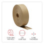 A Picture of product UNV-2163 United Facility Supply Gummed Kraft Sealing Tape 3" Core, 2" x 600 ft, Brown, 12/Carton