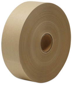 United Facility Supply Gummed Kraft Sealing Tape 3" Core, 2" x 600 ft, Brown, 12/Carton