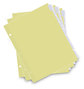 A Picture of product UNV-21873 Universal® Insertable Tab Index 8-Tab, 11 x 8.5, Buff, Clear Tabs, 6 Sets