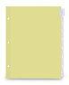 A Picture of product UNV-21873 Universal® Insertable Tab Index 8-Tab, 11 x 8.5, Buff, Clear Tabs, 6 Sets