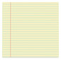 A Picture of product UNV-22000 Universal® Glue Top Pads Wide/Legal Rule, 50 Canary-Yellow 8.5 x 11 Sheets, Dozen