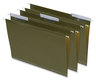 A Picture of product UNV-24113 Universal® Deluxe Reinforced Recycled Hanging File Folders Letter Size, 1/3-Cut Tabs, Standard Green, 25/Box