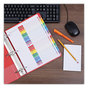 A Picture of product UNV-24814 Universal® Deluxe Table of Contents Dividers for Printers 31-Tab, 1 to 31, 11 x 8.5, White, Set