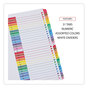A Picture of product UNV-24814 Universal® Deluxe Table of Contents Dividers for Printers 31-Tab, 1 to 31, 11 x 8.5, White, Set