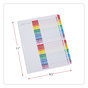 A Picture of product UNV-24814 Universal® Deluxe Table of Contents Dividers for Printers 31-Tab, 1 to 31, 11 x 8.5, White, Set