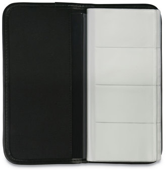 Universal® Business Card Holder Holds 160 3.5 x 2 Cards, 4.75 10.13, Vinyl, Black