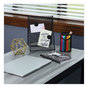 A Picture of product UNV-27410 Universal™ Ballpoint Stick Pen Medium 1 mm, Black Ink, Gray/Black Barrel, Dozen