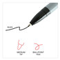 A Picture of product UNV-27410 Universal™ Ballpoint Stick Pen Medium 1 mm, Black Ink, Gray/Black Barrel, Dozen