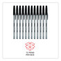 A Picture of product UNV-27410 Universal™ Ballpoint Stick Pen Medium 1 mm, Black Ink, Gray/Black Barrel, Dozen