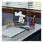 A Picture of product UNV-27411 Universal™ Ballpoint Stick Pen Medium 1 mm, Blue Ink, Gray/Blue Barrel, Dozen