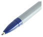 A Picture of product UNV-27411 Universal™ Ballpoint Stick Pen Medium 1 mm, Blue Ink, Gray/Blue Barrel, Dozen