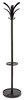 A Picture of product ABA-PMBRION Alba™ Brio Coat Stand 13.75w x 13.75d 66.25h, Black